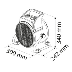 NEO TOOLS 90-064 Nagrzewnica elektryczna ceramiczna PTC 5kW 