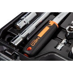 NEO TOOLS 10-058 Klucze nasadowe 1/2", 1/4" , zestaw 82 szt. ECO 