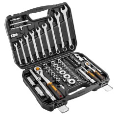 NEO TOOLS 10-058 Klucze nasadowe 1/2", 1/4" , zestaw 82 szt. ECO 