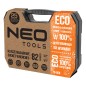 NEO TOOLS 10-058 Klucze nasadowe 1/2", 1/4" , zestaw 82 szt. ECO