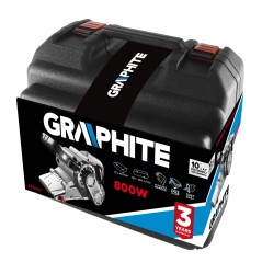 GRAPHITE 59G394 Szlifierka taśmowa 800W, pas bezkońcowy 75 x 457 mm, walizka 