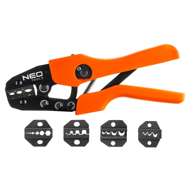 NEO TOOLS 01-537 Szczypce do zaciskania końcówek zestaw 5 szczęk