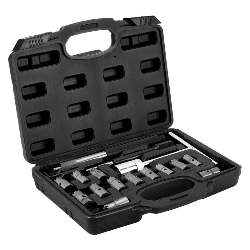 NEO TOOLS 11-885 Frezy do czyszczenia gniazd wtryskiwaczy - zestaw 17 szt.