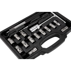 NEO TOOLS 11-885 Frezy do czyszczenia gniazd wtryskiwaczy - zestaw 17 szt. 