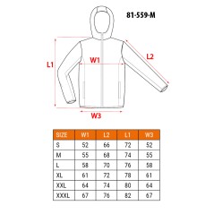 NEO TOOLS 81-559-M Kurtka softshell z ocieplaczem PREMIUM, rozmiar M 