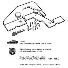 NEO TOOLS 11-336 Zestaw blokad rozrządu do silników benzynowych ECOBOOST Ford 