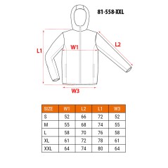 NEO TOOLS 81-558-XXL Kurtka softshell HD+, rozmiar XXL 
