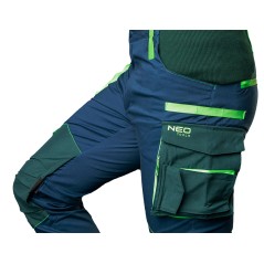 NEO TOOLS 81-226-L Spodnie robocze PREMIUM, 62% bawełna, 35% poliester, 3% elastan, rozmiar L 