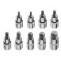 NEO TOOLS 08-705 Końcówki sześciokątne na nasadce 55 mm, zestaw 9 szt.