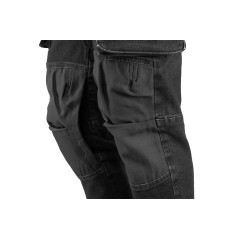 NEO TOOLS 81-236-XS Spodnie robocze DENIM, czarne, rozmiar XS 