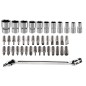 NEO TOOLS 08-603 Klucze nasadowe 1/4", zestaw 41szt