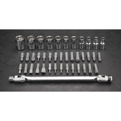 NEO TOOLS 08-603 Klucze nasadowe 1/4", zestaw 41szt 