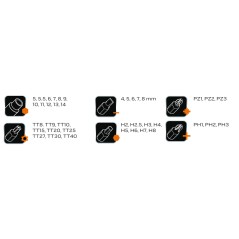 NEO TOOLS 08-603 Klucze nasadowe 1/4", zestaw 41szt 