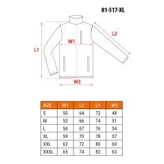 NEO TOOLS 81-517-XL Bluza softshell OUTDOOR, zielona, rozmiar XL 
