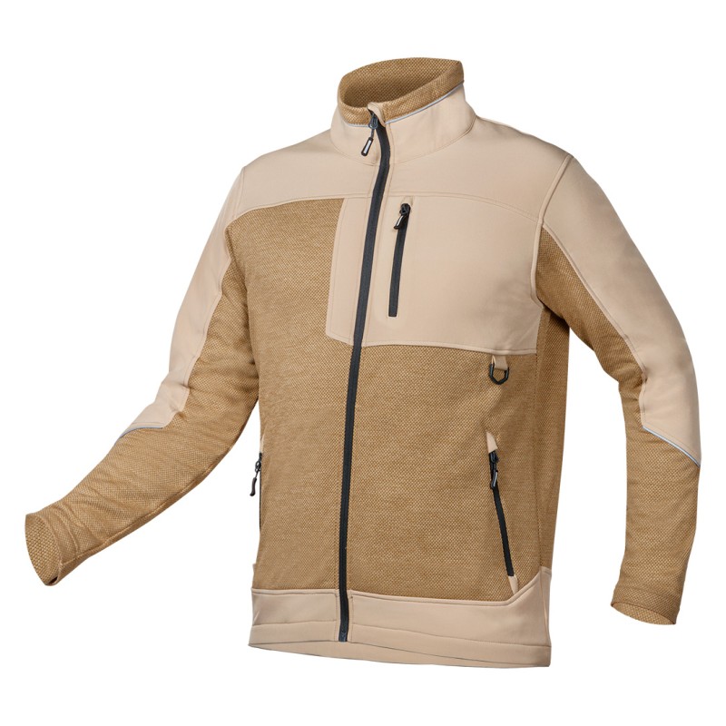 NEO TOOLS 81-516-M Bluza softshell OUTDOOR, beżowa, rozmiar M