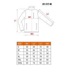 NEO TOOLS 81-516-M Bluza softshell OUTDOOR, beżowa, rozmiar M 