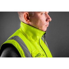 NEO TOOLS 81-520-XXL Bezrękawnik roboczy, dwustronny, jedna strona odblaskowa, żółta, rozmiar XXL/58 