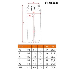 NEO TOOLS 81-286-XXXL Spodnie robocze OUTDOOR, typu jogger, zielone, rozmiar XXXL 