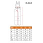 NEO TOOLS 81-240-LD Spodnie robocze na szelkach HD, rozmiar LD/54