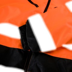 NEO TOOLS 81-711-XXL Kurtka robocza ostrzegawcza ocieplana, pomarańczowa, rozmiar XXL 