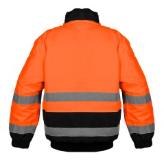 NEO TOOLS 81-711-XL Kurtka robocza ostrzegawcza ocieplana, pomarańczowa, rozmiar XL 
