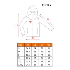 NEO TOOLS 81-710-S Kurtka robocza ostrzegawcza ocieplana, żółta, rozmiar S 