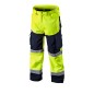 NEO TOOLS 81-750-XL Spodnie robocze ostrzegawcze softshell, żółte, rozmiar XL