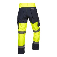 NEO TOOLS 81-750-L Spodnie robocze ostrzegawcze softshell, żółte, rozmiar L 