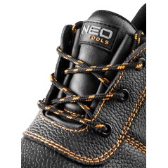 NEO TOOLS 82-160-39 Półbuty skórzane S1 SRC, stalowy podnosek, rozmiar 39 