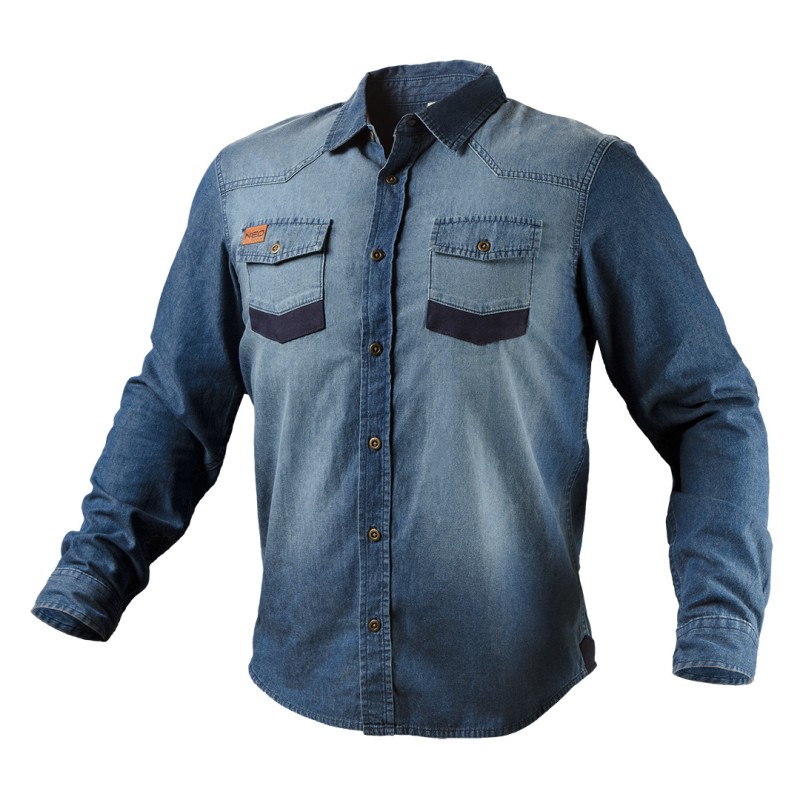 NEO TOOLS 81-549-L Koszula robocza DENIM, rozmiar L