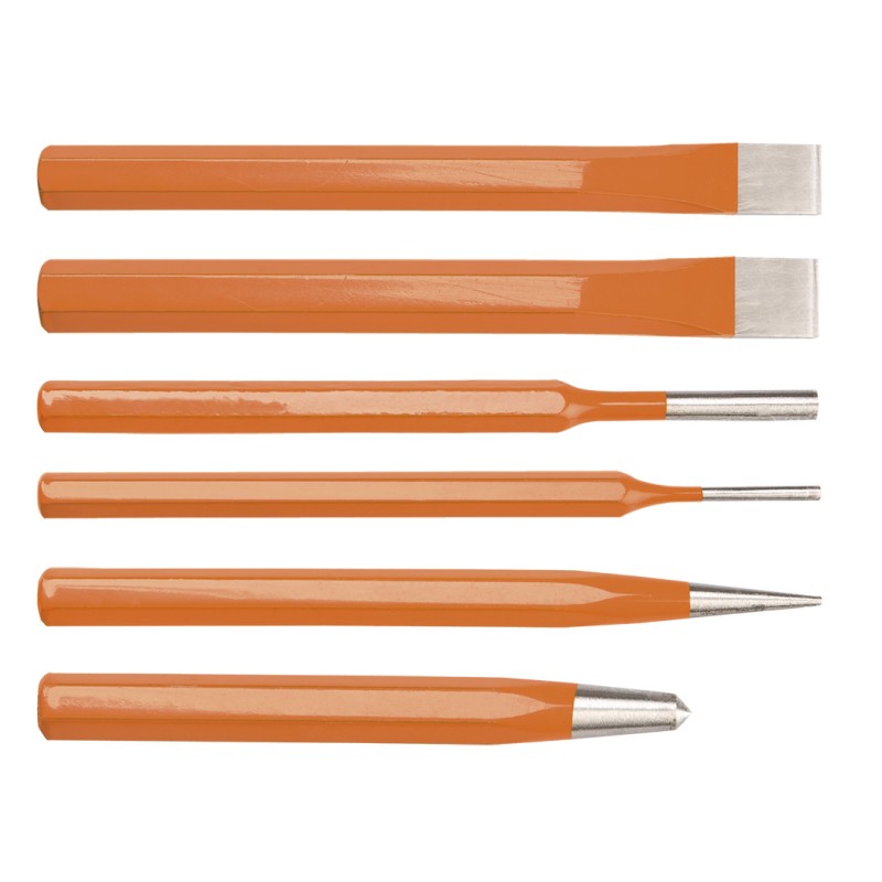 NEO TOOLS 33-061 Zestaw wybijaków, przecinaków i punktaków, 6 szt.