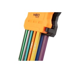 NEO TOOLS 09-512 Klucze sześciokątne 1.5-10 mm, zestaw 9 szt. 