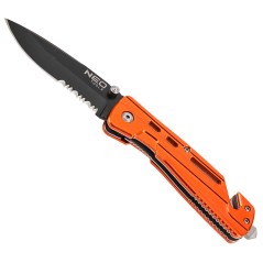 NEO TOOLS 63-026 Nóż składany z blokadą, z ostrzem do pasów 