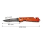 NEO TOOLS 63-026 Nóż składany z blokadą, z ostrzem do pasów