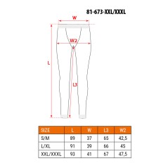 NEO TOOLS 81-673-XXL/XXXL Kalesony termoaktywne CARBON, rozmiar XXL/XXXL 