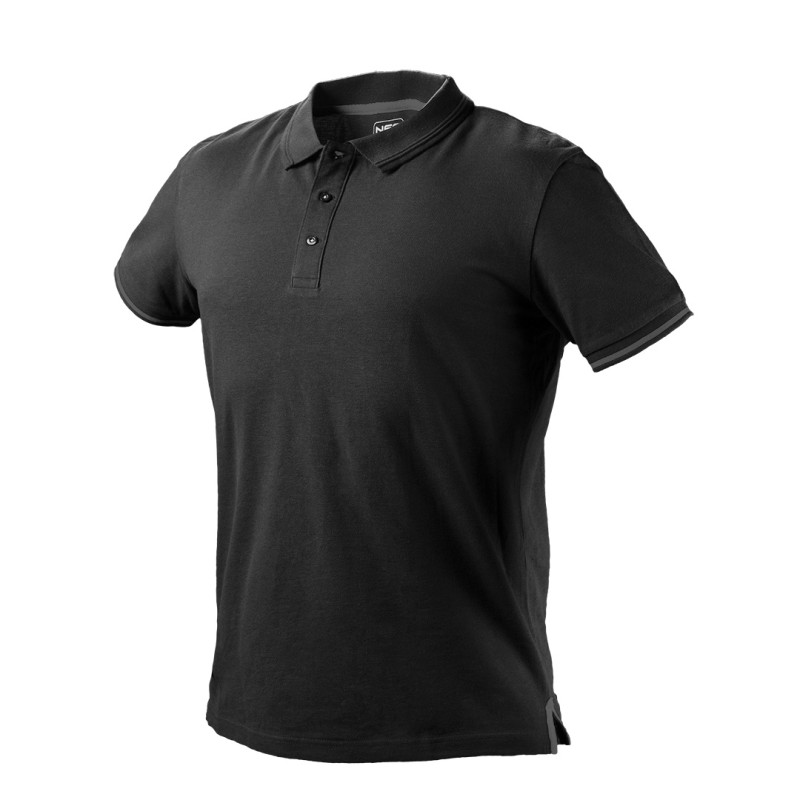 NEO TOOLS 81-659-XXXL Koszulka polo DENIM, czarna, rozmiar XXXL