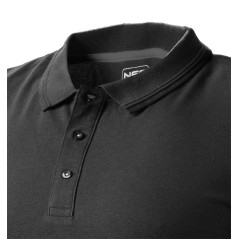 NEO TOOLS 81-659-XXXL Koszulka polo DENIM, czarna, rozmiar XXXL 