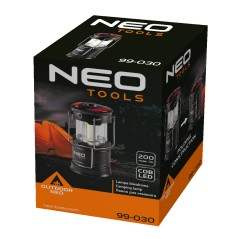 NEO TOOLS 99-030 Lampa biwakowa bateryjna 200 lm 3xAA 3 w 1 COB LED 