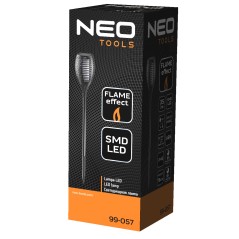 NEO TOOLS 99-057 Lampa ogrodowa solarna płomień SMD wbijana 