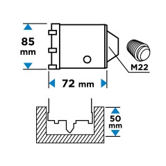 GRAPHITE 55H329 Otwornica widiowa 85 mm 