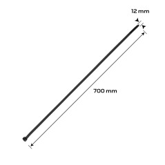 NEO TOOLS 01-645 Opaski zaciskowe EXTREME 12.0 × 700 mm, czarne, 50 szt. 