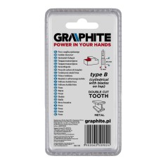 GRAPHITE 55H359 Frez do metalu HM, typ B (walcowy z ostrzami na górze), 16 x 25 mm, trzpień 6 x 45 mm 