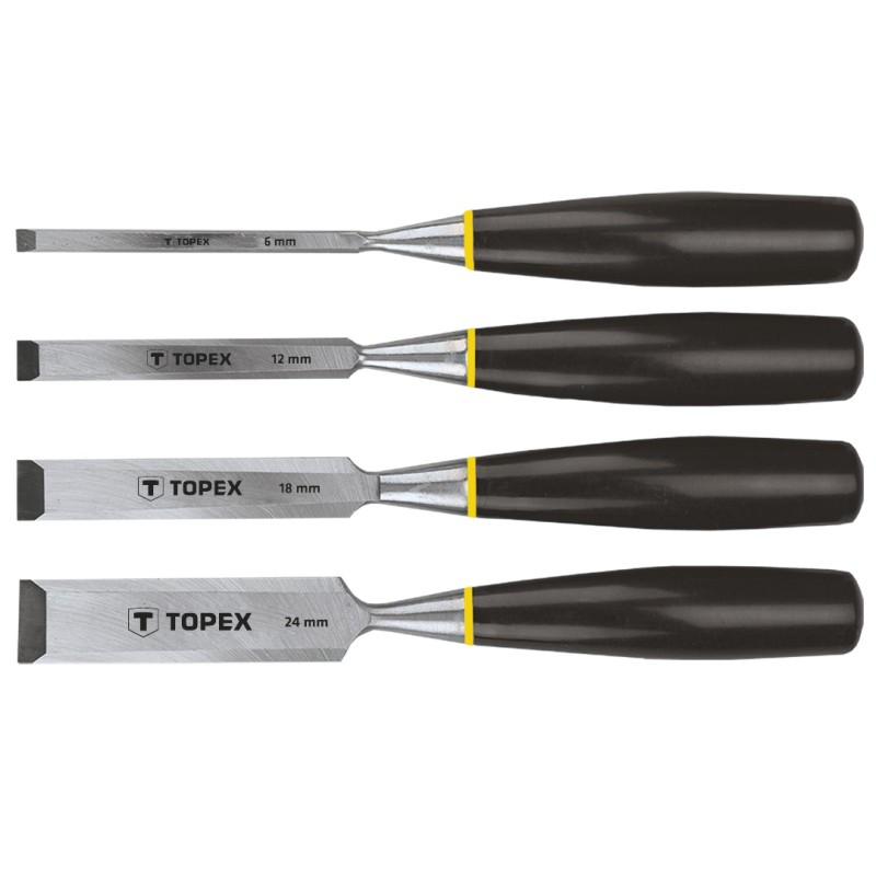 TOPEX 09A310 Dłuta 6-24 mm, zestaw 4 szt.