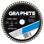 GRAPHITE 57H636 Tarcza diamentowa 180 x 22.2 mm, turbo wave