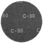 GRAPHITE 55H744 Siatka ścierna na rzep, 225 mm, K80, do szlifierki 59G260,10 szt.