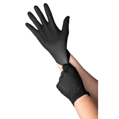 NEO TOOLS 97-691-XL Rękawiczki nitrylowe, czarne, 100 sztuk, rozmiar XL 