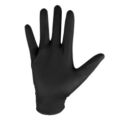 NEO TOOLS 97-691-XL Rękawiczki nitrylowe, czarne, 100 sztuk, rozmiar XL 
