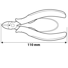 NEO TOOLS 01-106 Szczypce precyzyjne boczne 110 mm 