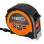 NEO TOOLS 67-111-1 Miara zwijana stalowa 8 m x 25 mm, magnes
