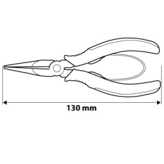 NEO TOOLS 01-102 Szczypce precyzyjne wydłużone proste 130 mm 
